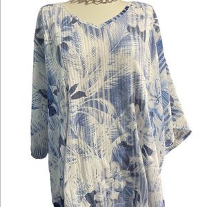 Avenue short sleeve contrast blouse size 18/20